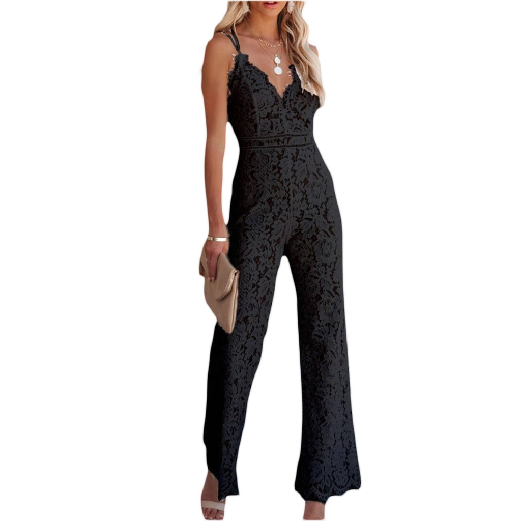 Women's Long Formal Jumpsuit – Fitted Evening Party Jumpsuit