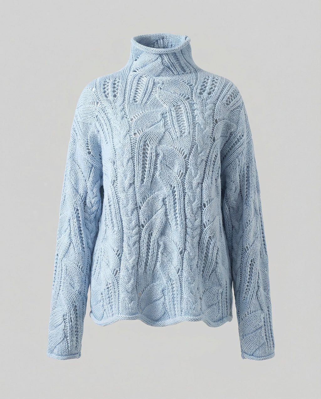 Women's Minimalist Knit Sweater – Classic Crew Neck Long Sleeve Pullover