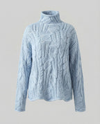Women's Minimalist Knit Sweater – Classic Crew Neck Long Sleeve Pullover