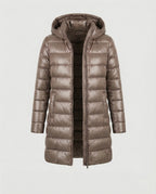 Women's Hooded Down Jacket – Ultralight Packable Transitional Puffer Jacket