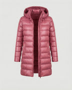 Women's Hooded Down Jacket – Ultralight Packable Transitional Puffer Jacket