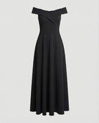 Women's Maxi Dress – Off-Shoulder Occasion Dress – Solenne