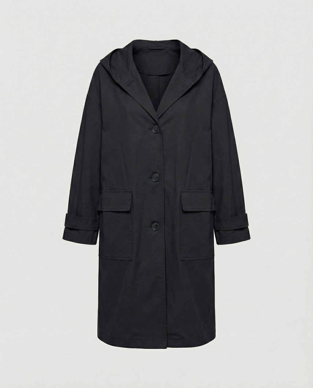 Women's Long Belted Trench Coat – Adjustable Waist Transitional Coat