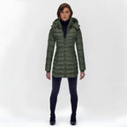 Women's Full-Length Puffer Coat – Hooded Longline Quilted Coat
