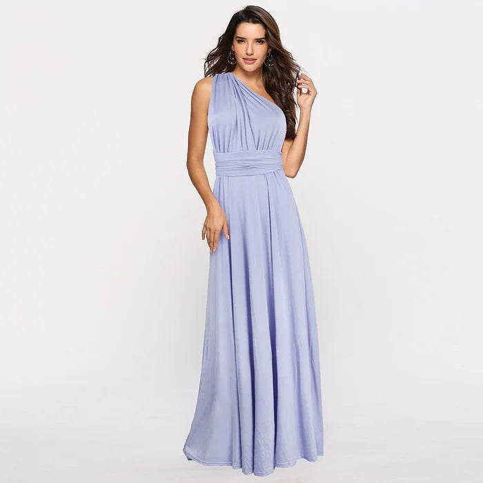 Women's Convertible Wrap Maxi Dress – Multiway Strappy Occasion Dress