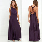 Women's Convertible Wrap Maxi Dress – Multiway Strappy Occasion Dress