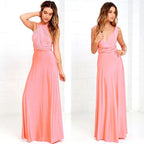 Women's Convertible Wrap Maxi Dress – Multiway Strappy Occasion Dress