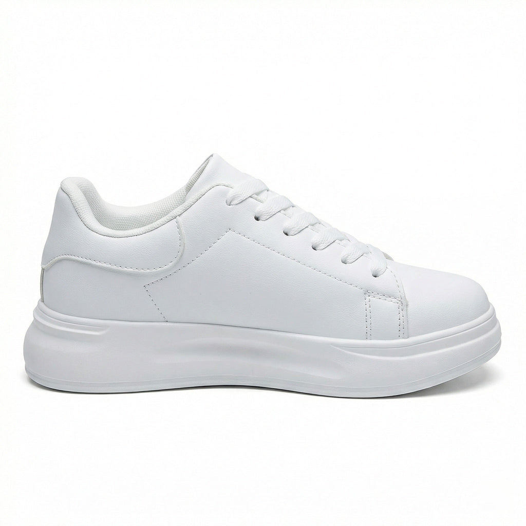 Women’s Orthopedic White Sneakers – Minimalist Comfort Walking Shoes – Paige