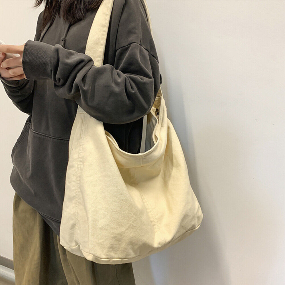 Women's Canvas Shoulder Bag – Casual Everyday Shoulder Bag – Noa