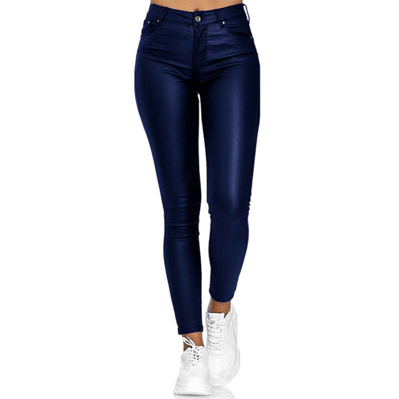 Women's High Waist Jeggings – Faux Leather Leggings