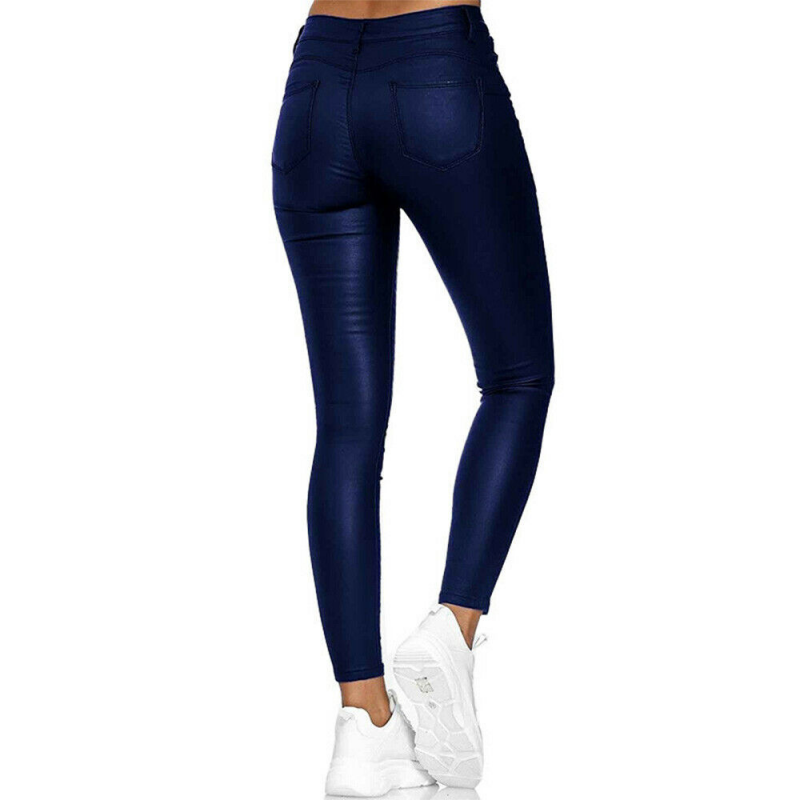 Women's High Waist Jeggings – Faux Leather Leggings