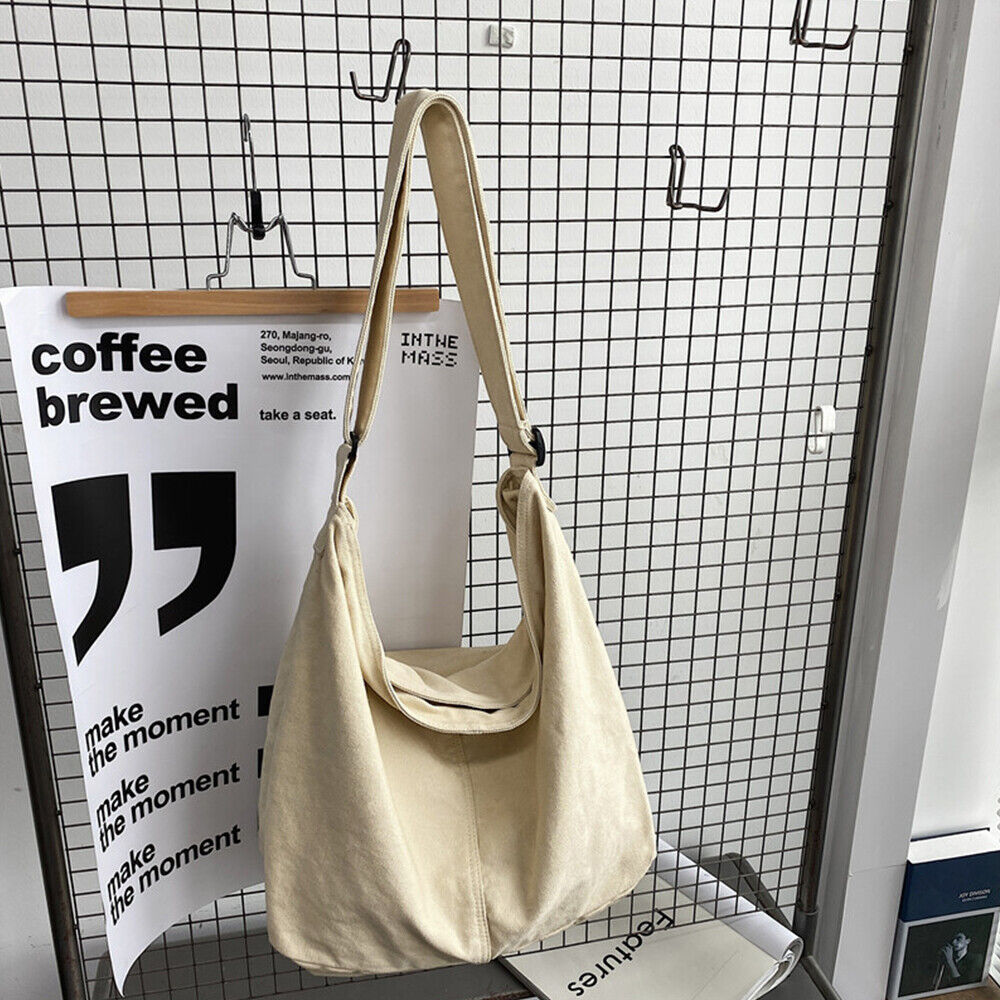 Women's Canvas Shoulder Bag – Casual Everyday Shoulder Bag – Noa