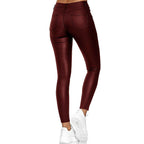 Women's High Waist Jeggings – Faux Leather Leggings