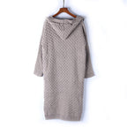 Women's Hooded Winter Cardigan – Oversized Long Sleeve Cardigan