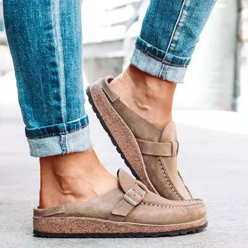 Women's Casual Loafers with Rounded Toe and Flexible Sole