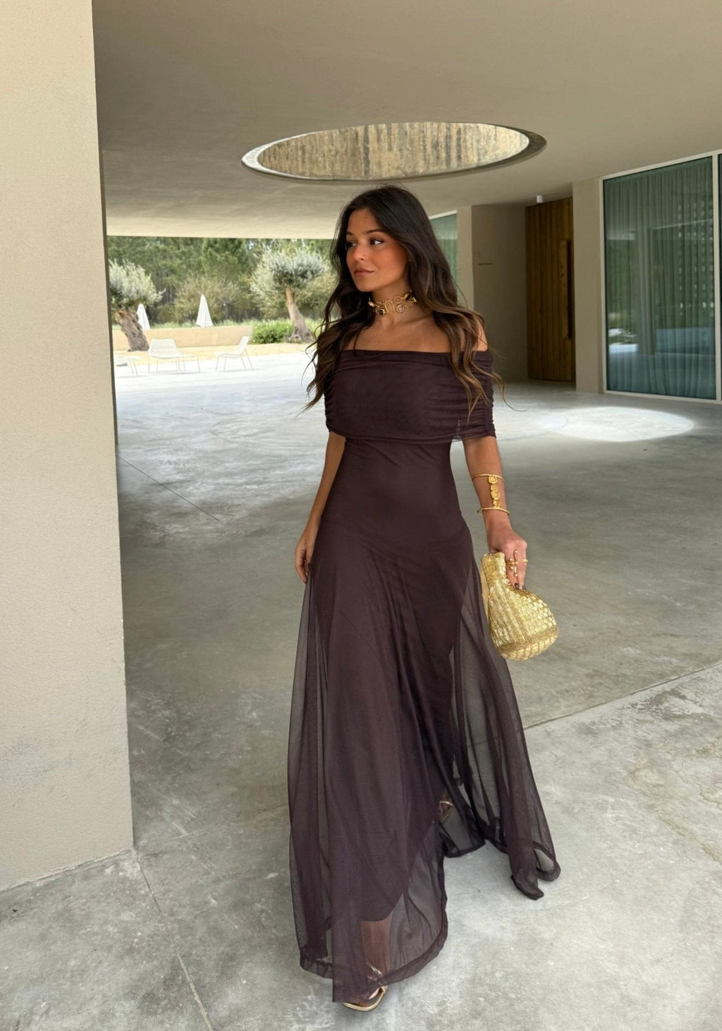 Women's Sleeveless A-Line Maxi Dress – Zip Back Flowy Occasion Dress