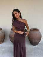 Women's Sleeveless A-Line Maxi Dress – Zip Back Flowy Occasion Dress