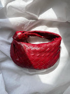 Women's Braided Metallic Handbag – Luxury Evening Handbag – Blair