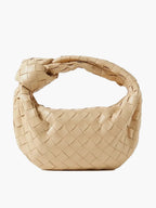 Women's Braided Metallic Handbag – Luxury Evening Handbag – Blair