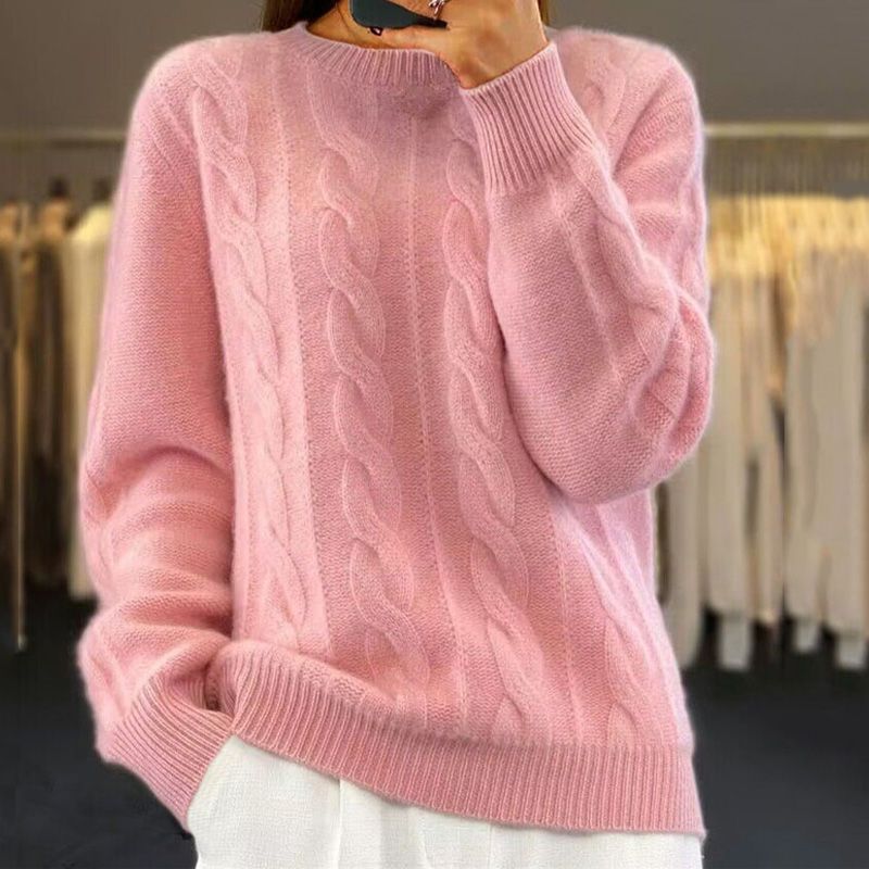 Women's Classic Knit Sweater – Winter Knit Sweater – Bridget