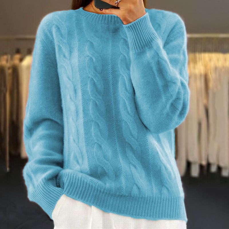 Women's Classic Knit Sweater – Winter Knit Sweater – Bridget