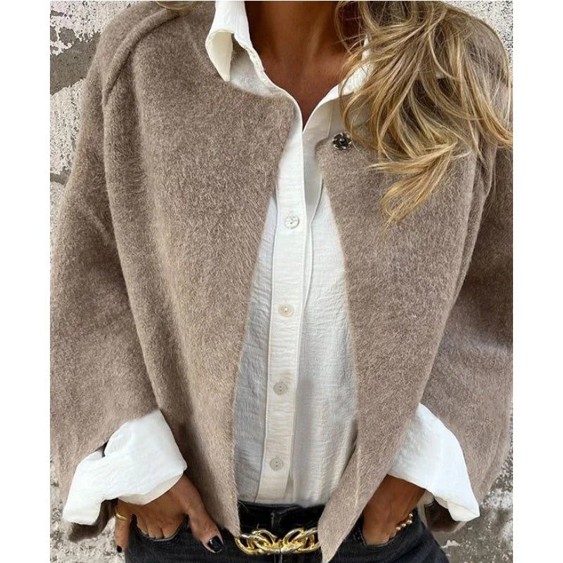 Women's Cropped Transitional Jacket – Short Tailored Collar Jacket