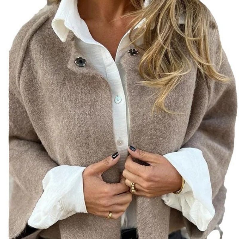 Women's Cropped Transitional Jacket – Short Tailored Collar Jacket