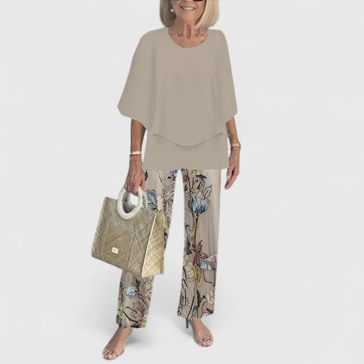 Women's Printed Two-Piece Set – Casual Matching Set – Jocelyn