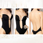Women's Backless Support Bodysuit – Low Back Seamless Shaping Bodysuit