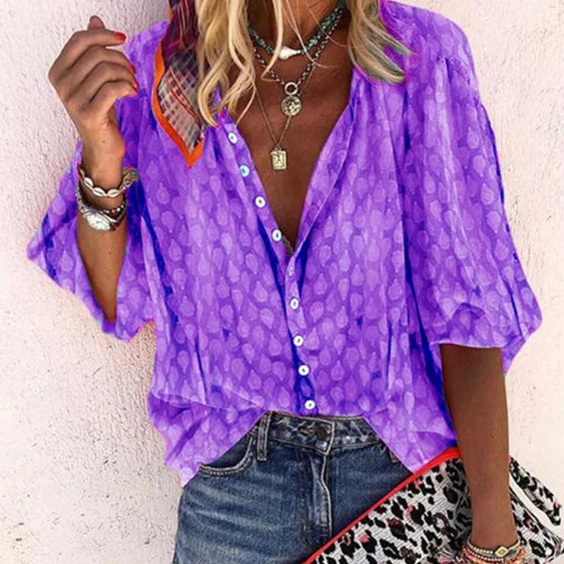 Women's Vacation Summer Blouse – Lightweight Dressy Blouse
