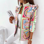 Women's Tailored Blazer – Long Sleeve Single Button Jacket