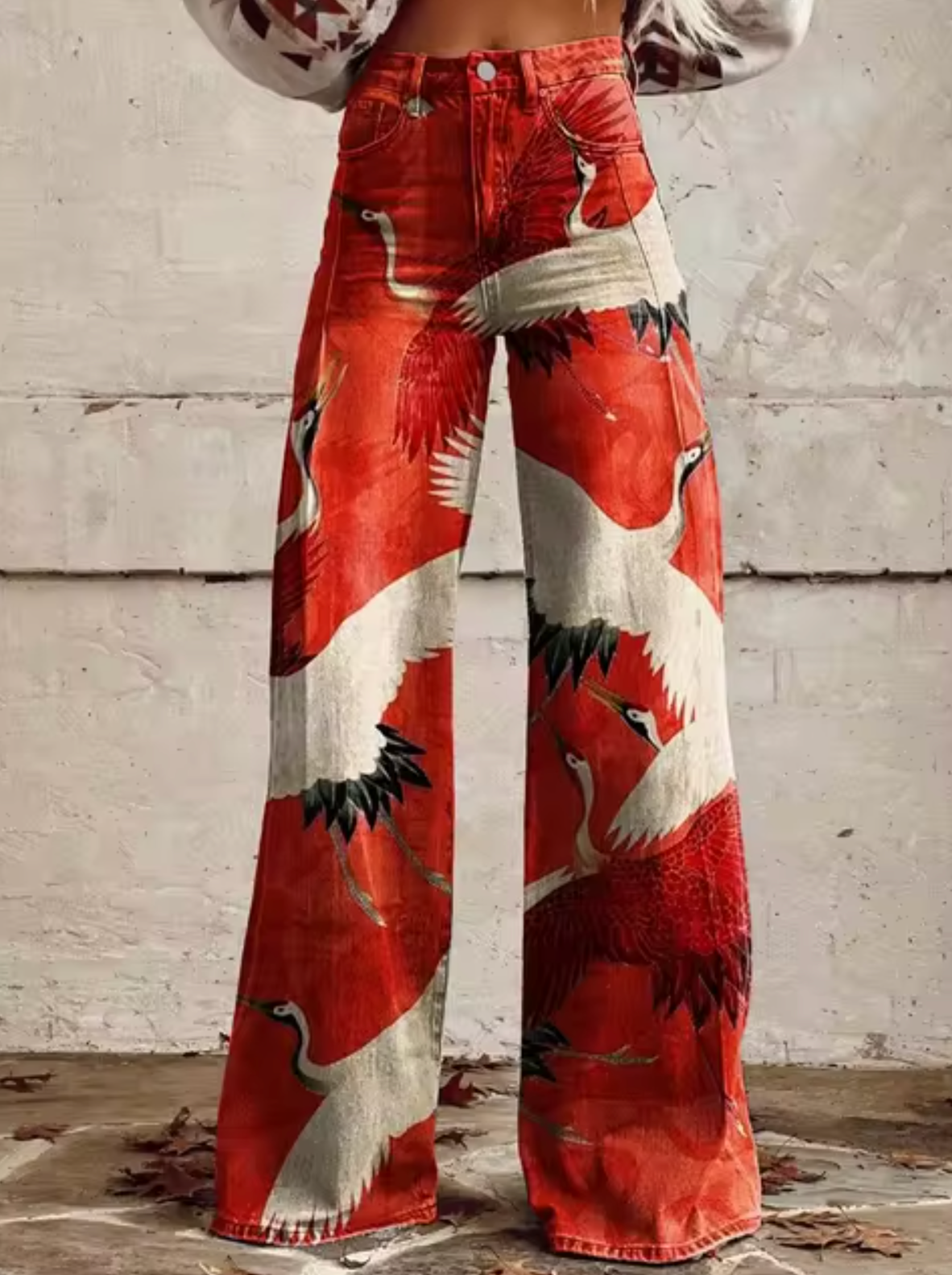 Women's Printed Palazzo Pants – Vacation Wide Leg Pants