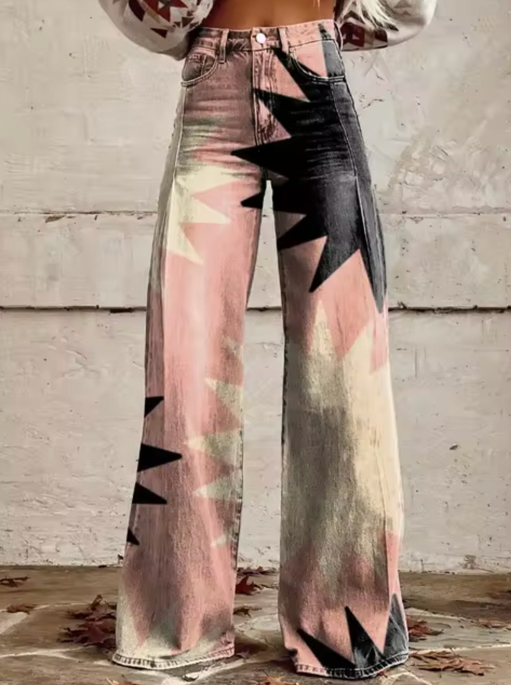 Women's Printed Palazzo Pants – Vacation Wide Leg Pants