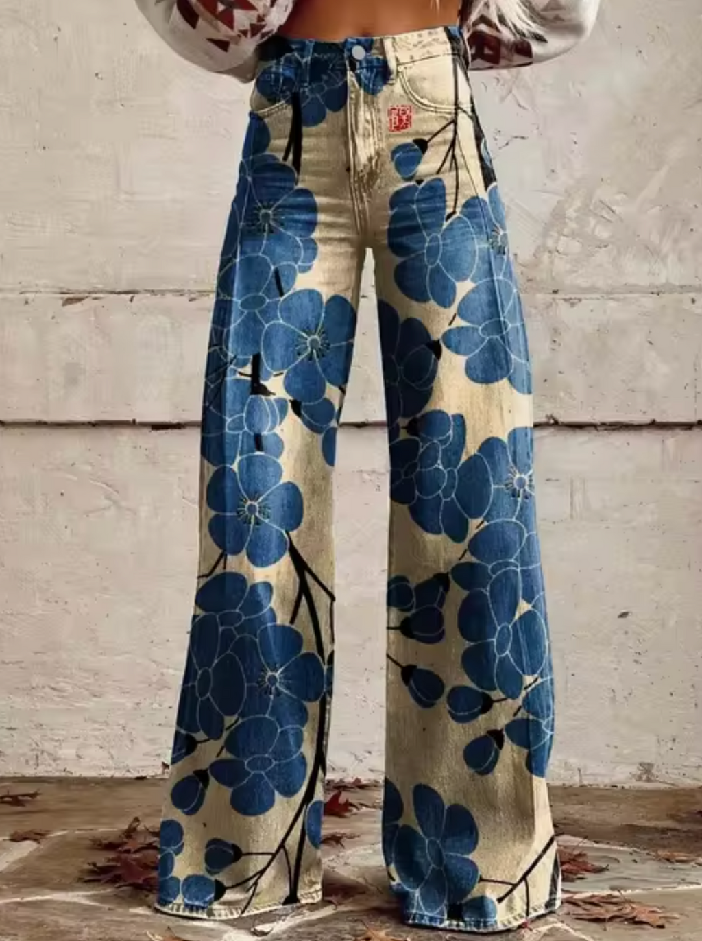 Women's Printed Palazzo Pants – Vacation Wide Leg Pants