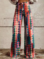 Women's Printed Palazzo Pants – Vacation Wide Leg Pants
