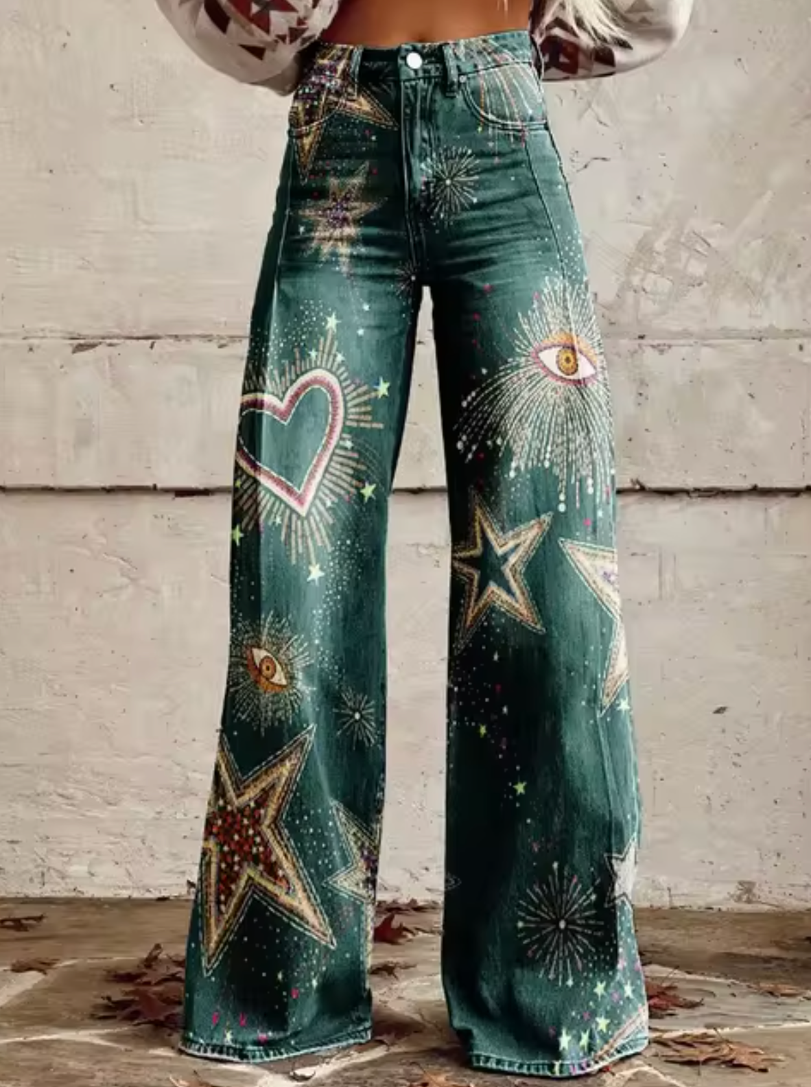 Women's Printed Palazzo Pants – Vacation Wide Leg Pants
