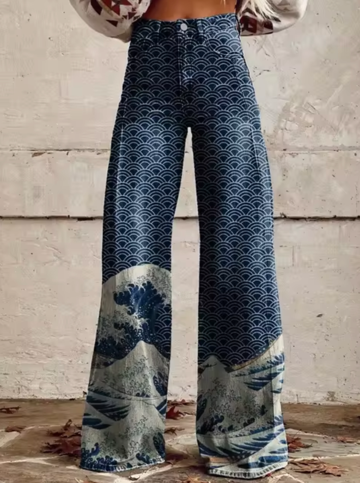 Women's Printed Palazzo Pants – Vacation Wide Leg Pants