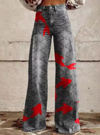 Women's Printed Palazzo Pants – Vacation Wide Leg Pants