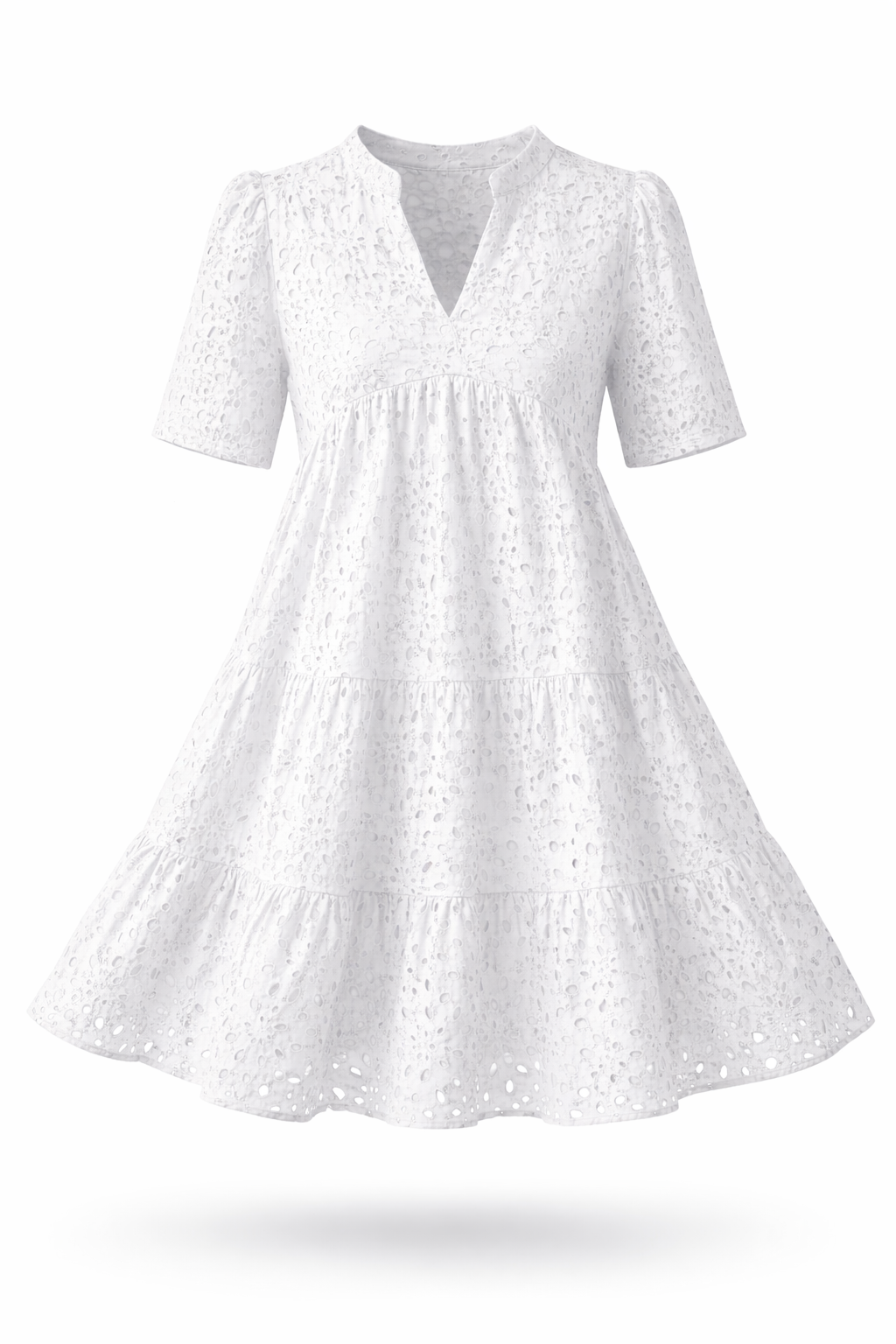 Women's Broderie Midi Dress – Embroidered Summer Dress