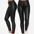 Women's High Waist Jeggings – Faux Leather Leggings