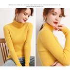 Women's Turtleneck Sweater – Classic Roll Neck Winter Sweater