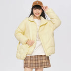 Women's Lightweight Puffer Jacket – Packable Collared Winter Jacket