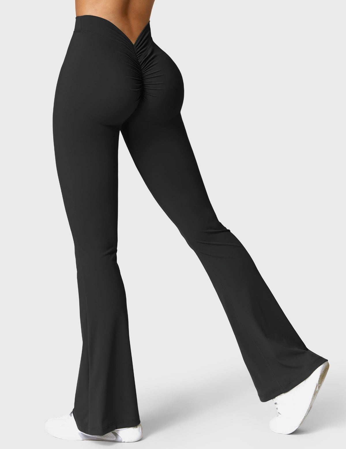 Women's Scrunch Flared Yoga Leggings – High Waist Seamless Leggings