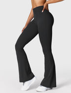 Women's Scrunch Flared Yoga Leggings – High Waist Seamless Leggings