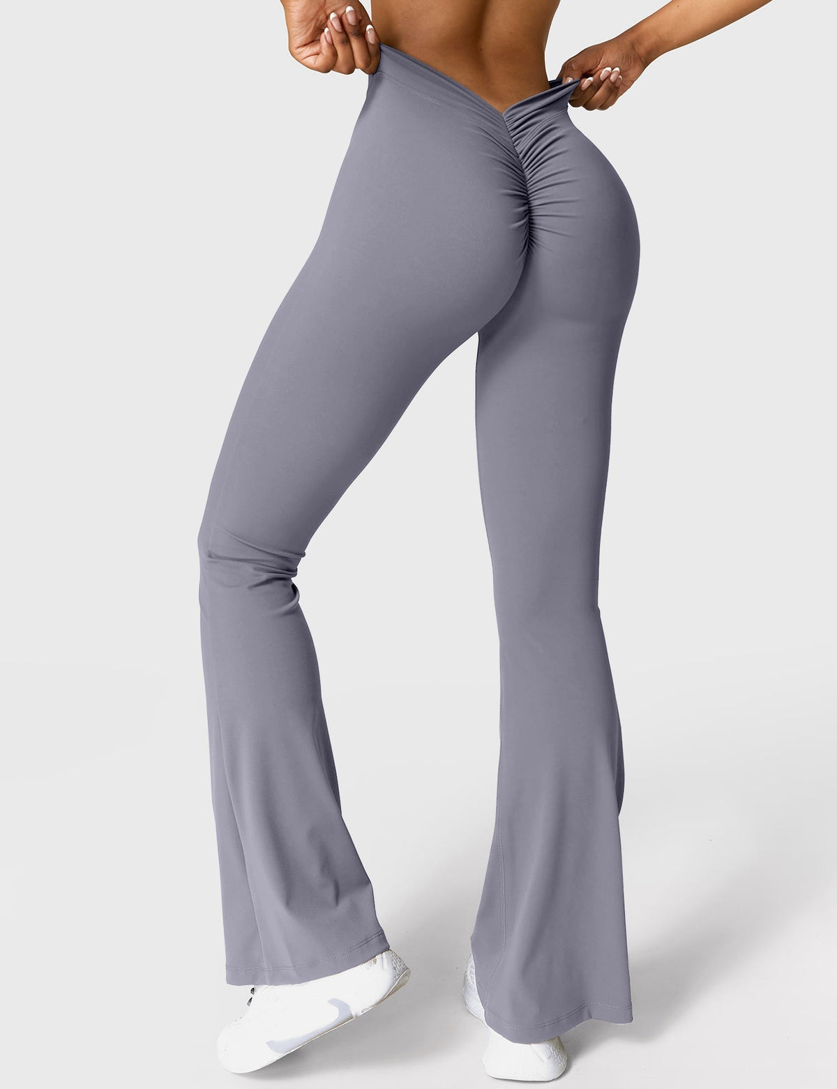 Women's Scrunch Flared Yoga Leggings – High Waist Seamless Leggings