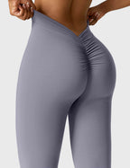 Women's Scrunch Flared Yoga Leggings – High Waist Seamless Leggings