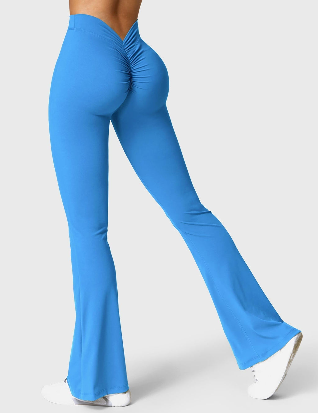 Women's Scrunch Flared Yoga Leggings – High Waist Seamless Leggings