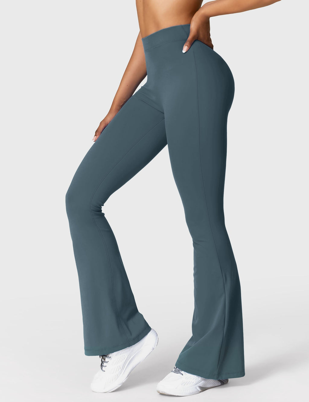 Women's Scrunch Flared Yoga Leggings – High Waist Seamless Leggings