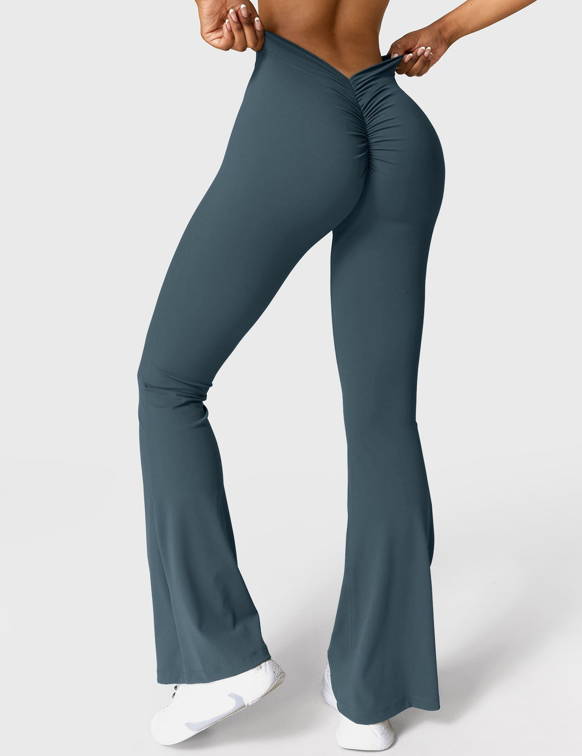 Women's Scrunch Flared Yoga Leggings – High Waist Seamless Leggings