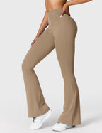Women's Scrunch Flared Yoga Leggings – High Waist Seamless Leggings